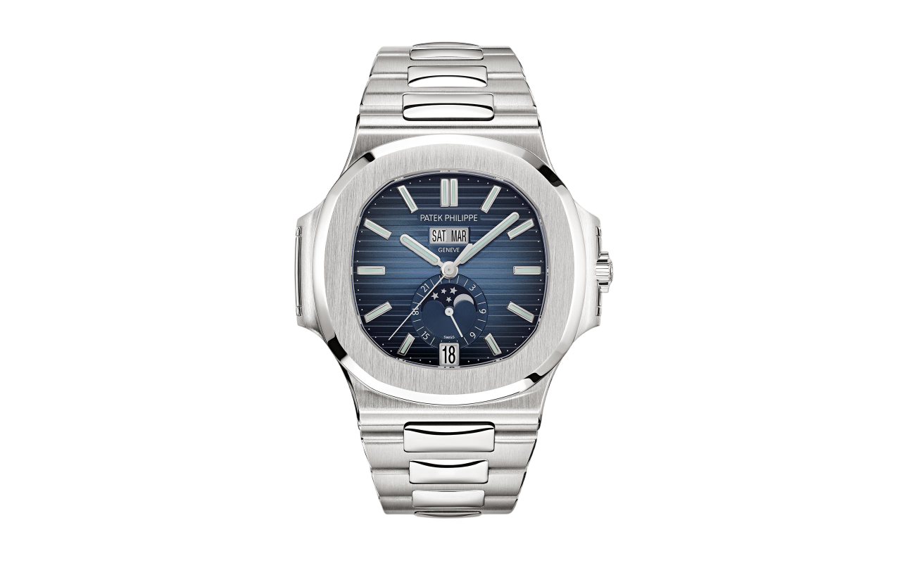 Nautilus Annual Calendar Moonphase Blue Dial