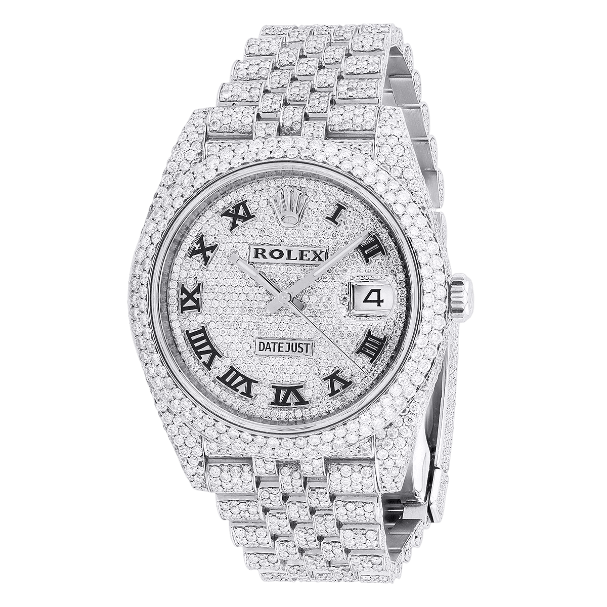 Datejust 36mm Fully Iced Out Diamond Watch