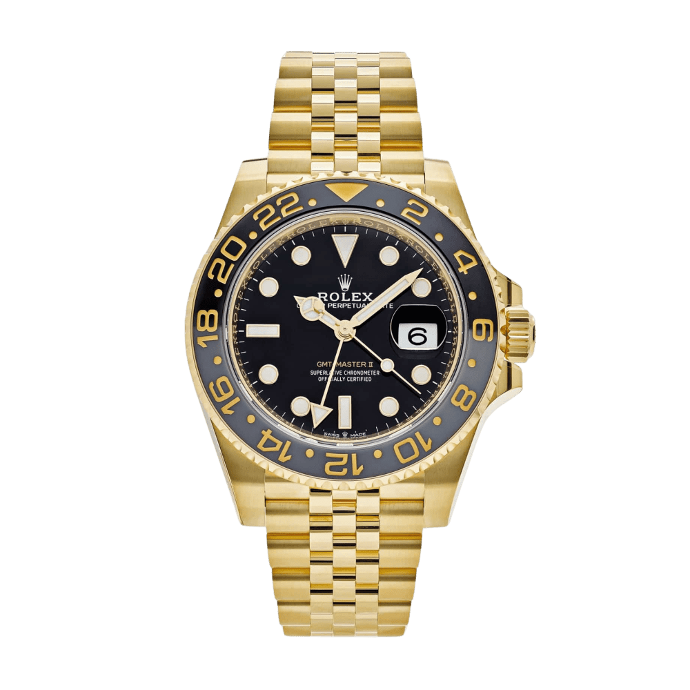 GMT-Master II Yellow Gold Jubilee Black Dial 40mm