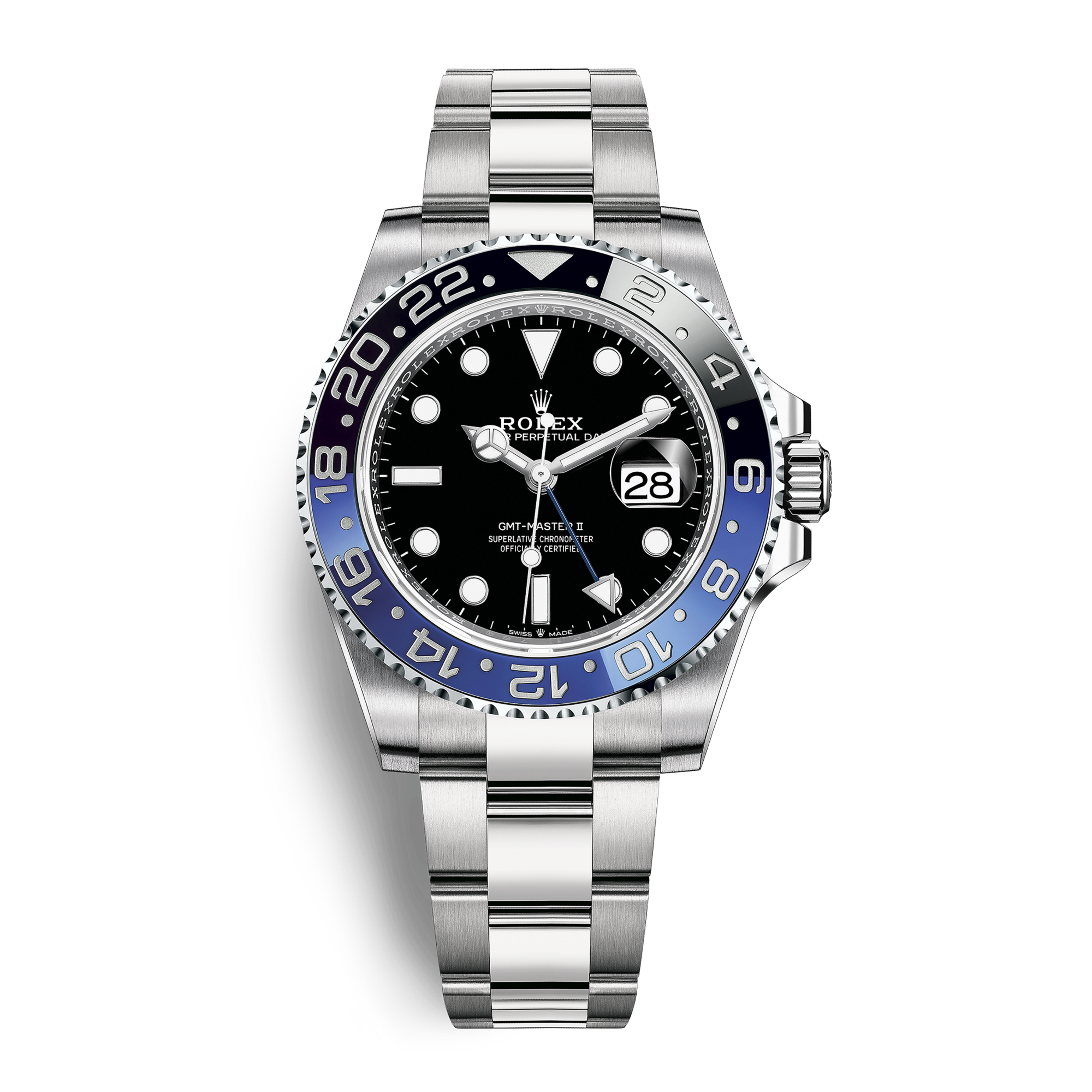 GMT-Master II Steel Black Dial "Batman" 40mm